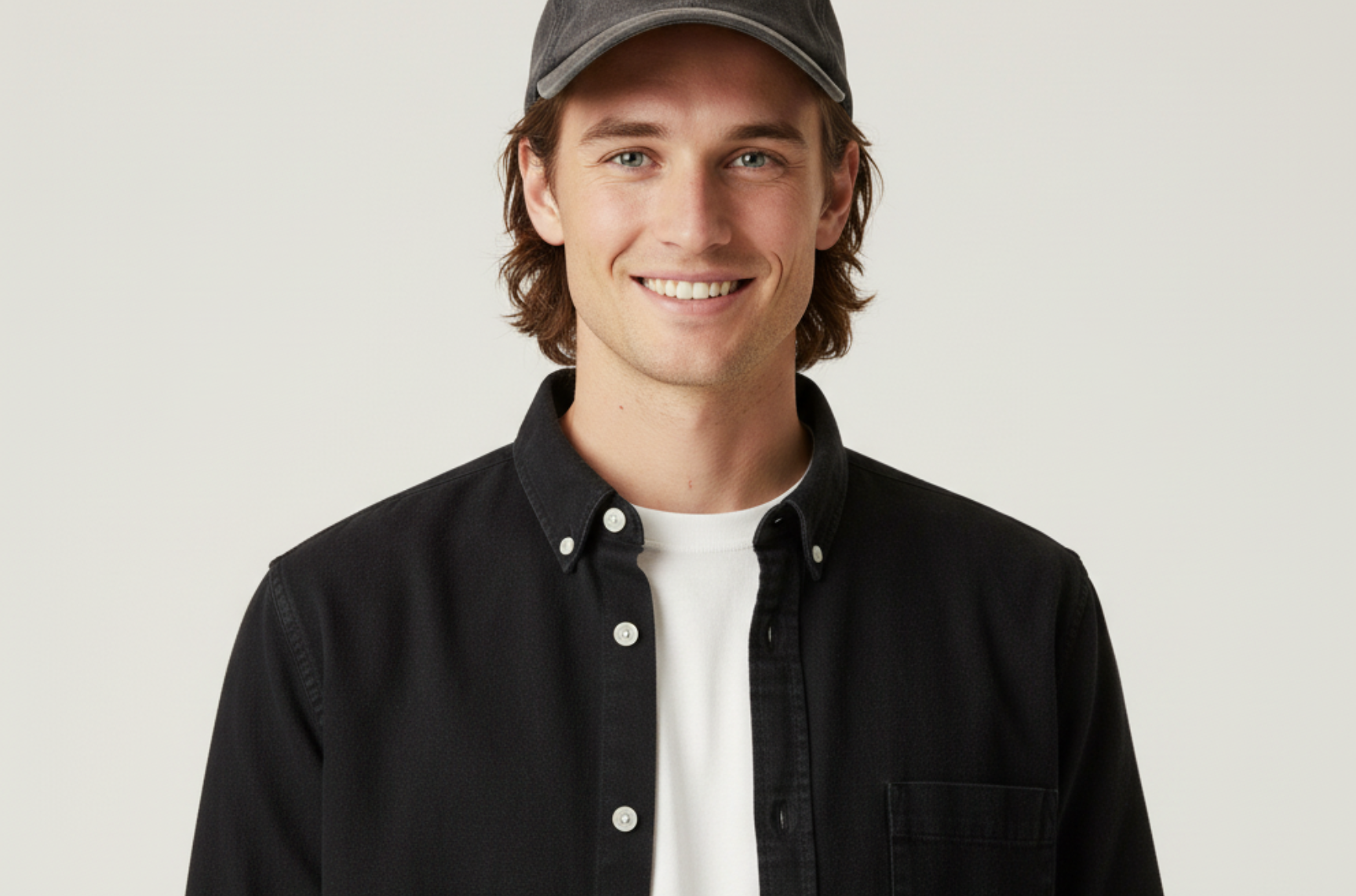 main_slideshow | color_Black button down pocket